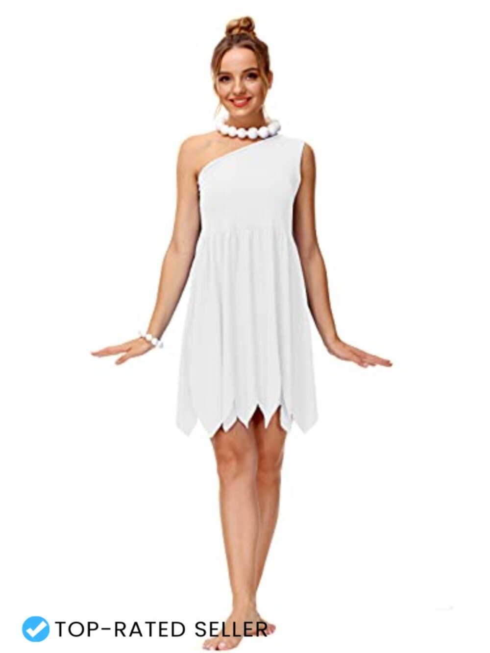 AOBUTE One Shoulder Cosplay Party Dress Halter Costume